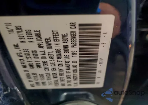 2011 Honda Accord Lxp z USA, uszkodzony, nr VIN 1HGCP2F43BA040120